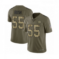 Mens Pittsburgh Steelers 55 Devin Bush Limited Olive Camo 2017 Salute to Service Football Jersey Mens Pittsburgh Steelers 55 Devin Bush Limited Olive Camo 2017 Salute to Service Football Jersey
