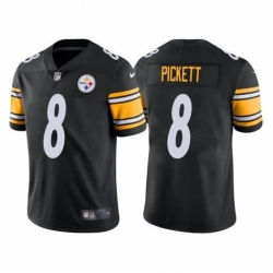 Men's Pittsburgh Steelers 8 Kenny Pickett 2022 NFL Draft Black Vapor Limited Jersey Men's Pittsburgh Steelers 8 Kenny Pickett 2022 NFL Draft Black Vapor Limited Jersey