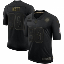 Men's Pittsburgh Steelers #90 T. J. Watt Black Nike 2020 Salute To Service Limited Jersey Men's Pittsburgh Steelers #90 T. J. Watt Black Nike 2020 Salute To Service Limited Jersey