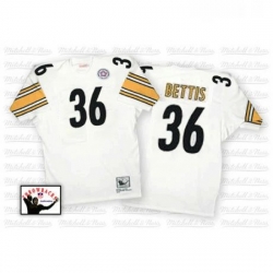 Mitchell And Ness Pittsburgh Steelers 36 Jerome Bettis White Authentic Throwback NFL Jersey Mitchell And Ness Pittsburgh Steelers 36 Jerome Bettis White Authentic Throwback NFL Jersey