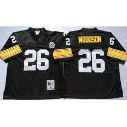 Mitchell And Ness Steelers #26 Woodson Black Throwback Stitched NFL Jersey Mitchell And Ness Steelers #26 Woodson Black Throwback Stitched NFL Jersey