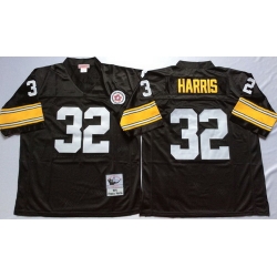 Mitchell And Ness Steelers #32 Franco Harris Black Throwback Stitched NFL Jersey Mitchell And Ness Steelers #32 Franco Harris Black Throwback Stitched NFL Jersey