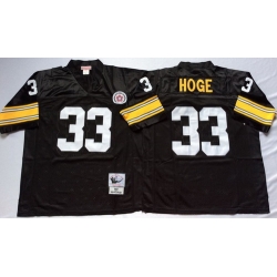 Mitchell And Ness Steelers #33 Merril Hoge Black Throwback Stitched NFL Jersey Mitchell And Ness Steelers #33 Merril Hoge Black Throwback Stitched NFL Jersey