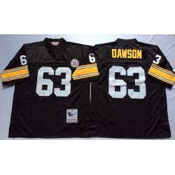 Mitchell And Ness Steelers #63 Dermontti Dawson Black Throwback Stitched NFL Jersey Mitchell And Ness Steelers #63 Dermontti Dawson Black Throwback Stitched NFL Jersey