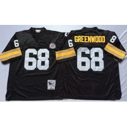 Mitchell And Ness Steelers #68 L C Greenwood Black Throwback Stitched NFL Jersey Mitchell And Ness Steelers #68 L C Greenwood Black Throwback Stitched NFL Jersey