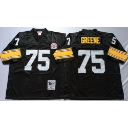 Mitchell And Ness Steelers #75 Joe Greene Black Throwback Stitched NFL Jersey Mitchell And Ness Steelers #75 Joe Greene Black Throwback Stitched NFL Jersey