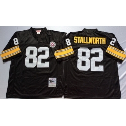 Mitchell And Ness Steelers #82 82 John Stallworth Black Throwback Stitched NFL Jersey Mitchell And Ness Steelers #82 82 John Stallworth Black Throwback Stitched NFL Jersey