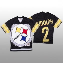 NFL Pittsburgh Steelers 2 Mason Rudolph Black Men Mitchell  26 Nell Big Face Fashion Limited NFL Jersey NFL Pittsburgh Steelers 2 Mason Rudolph Black Men Mitchell  26 Nell Big Face Fashion Limited NFL Jersey