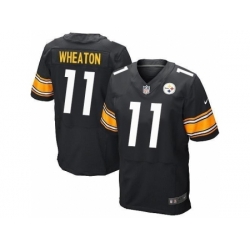 Nike Pittsburgh Steelers 11 Markus Wheaton Black Elite NFL Jersey Nike Pittsburgh Steelers 11 Markus Wheaton Black Elite NFL Jersey