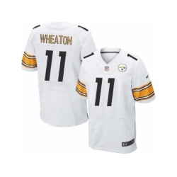 Nike Pittsburgh Steelers 11 Markus Wheaton White Elite NFL Jersey Nike Pittsburgh Steelers 11 Markus Wheaton White Elite NFL Jersey