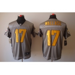 Nike Pittsburgh Steelers 17 Mike Wallace Grey Elite Shadow NFL Jersey Nike Pittsburgh Steelers 17 Mike Wallace Grey Elite Shadow NFL Jersey