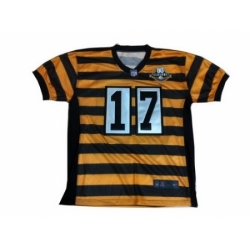 Nike Pittsburgh Steelers 17 Mike Wallace Yellow Black Elite 80th Throwback NFL Jersey Nike Pittsburgh Steelers 17 Mike Wallace Yellow Black Elite 80th Throwback NFL Jersey