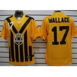 Nike Pittsburgh Steelers 17 Mike Wallace Yellow Elite1933s Throwback NFL Jersey Nike Pittsburgh Steelers 17 Mike Wallace Yellow Elite1933s Throwback NFL Jersey