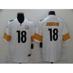 Nike Pittsburgh Steelers 18 Diontae Johnson White Vapor Untouchable Limited Jersey Nike Pittsburgh Steelers 18 Diontae Johnson White Vapor Untouchable Limited Jersey
