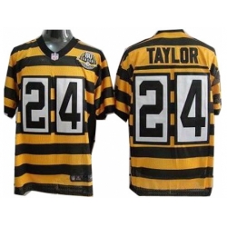 Nike Pittsburgh Steelers 24 Ike Taylor Yellow Black Elite 80th Throwback NFL Jersey Nike Pittsburgh Steelers 24 Ike Taylor Yellow Black Elite 80th Throwback NFL Jersey