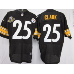 Nike Pittsburgh Steelers 25 Ryan Clark Black Elite W 80 Anniversary Patch NFL Jersey Nike Pittsburgh Steelers 25 Ryan Clark Black Elite W 80 Anniversary Patch NFL Jersey
