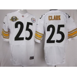 Nike Pittsburgh Steelers 25 Ryan Clark White Elite W 80 Anniversary Patch NFL Jersey Nike Pittsburgh Steelers 25 Ryan Clark White Elite W 80 Anniversary Patch NFL Jersey
