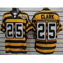 Nike Pittsburgh Steelers 25 Ryan Clark Yellow Black 80th Throwback NFL Jersey Nike Pittsburgh Steelers 25 Ryan Clark Yellow Black 80th Throwback NFL Jersey