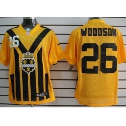 Nike Pittsburgh Steelers 26 Rod Woodson Yellow Elite 1933s Throwback NFL Jersey Nike Pittsburgh Steelers 26 Rod Woodson Yellow Elite 1933s Throwback NFL Jersey