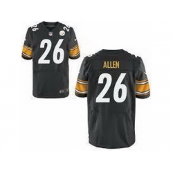 Nike Pittsburgh Steelers 26 Will Allen Elite Black NFL Jersey Nike Pittsburgh Steelers 26 Will Allen Elite Black NFL Jersey