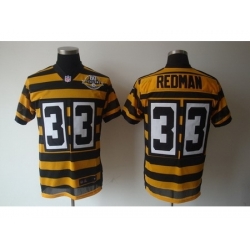 Nike Pittsburgh Steelers 33 Isaac Redman Yellow Black Elite 80TH Anniversary Throwback NFL Jersey Nike Pittsburgh Steelers 33 Isaac Redman Yellow Black Elite 80TH Anniversary Throwback NFL Jersey