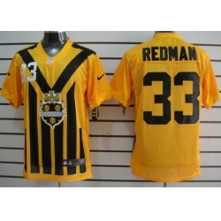 Nike Pittsburgh Steelers 33 Isaac Redman Yellow Elite 1933s Throwback NFL Jersey Nike Pittsburgh Steelers 33 Isaac Redman Yellow Elite 1933s Throwback NFL Jersey