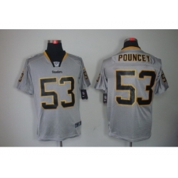 Nike Pittsburgh Steelers 53 Maurkice Pouncey Grey Elite Lights Out NFL Jersey Nike Pittsburgh Steelers 53 Maurkice Pouncey Grey Elite Lights Out NFL Jersey