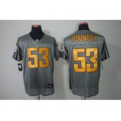 Nike Pittsburgh Steelers 53 Maurkice Pouncey Grey Elite Shadow NFL Jersey Nike Pittsburgh Steelers 53 Maurkice Pouncey Grey Elite Shadow NFL Jersey