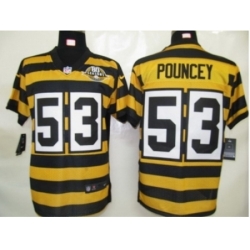 Nike Pittsburgh Steelers 53 Maurkice Pouncey Yellow Elite 80TH Throwback NFL Jersey Nike Pittsburgh Steelers 53 Maurkice Pouncey Yellow Elite 80TH Throwback NFL Jersey