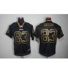 Nike Pittsburgh Steelers 83 Heath Miller Black Elite Lights Out NFL Jersey