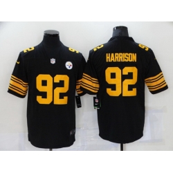 Nike Pittsburgh Steelers 92 James Harrison Black Color Rush Limited Jersey Nike Pittsburgh Steelers 92 James Harrison Black Color Rush Limited Jersey