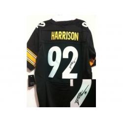 Nike Pittsburgh Steelers 92 James Harrison Black Elite Signed NFL Jersey Nike Pittsburgh Steelers 92 James Harrison Black Elite Signed NFL Jersey