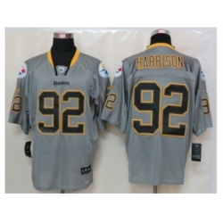 Nike Pittsburgh Steelers 92 James Harrison Grey Elite Lights Out NFL Jersey Nike Pittsburgh Steelers 92 James Harrison Grey Elite Lights Out NFL Jersey