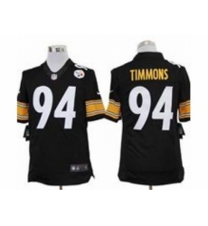 Nike Pittsburgh Steelers 94 Lawrence Timmons Black Limited NFL Jersey