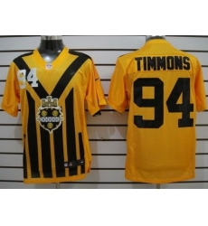 Nike Pittsburgh Steelers 94 Lawrence Timmons Yellow Elite 1933s Throwback NFL Jersey