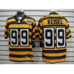 Nike Pittsburgh Steelers 99 Brett Keisel Yellow Black Elite 80th Throwback NFL Jersey Nike Pittsburgh Steelers 99 Brett Keisel Yellow Black Elite 80th Throwback NFL Jersey