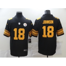 Nike Steelers 18 Diontae Johnson Black Color Rush Limited Jersey Nike Steelers 18 Diontae Johnson Black Color Rush Limited Jersey