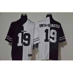 Nike Steelers 19 JuJu Smith Schuster Black And White Split Vapor Untouchable Limited Jersey Nike Steelers 19 JuJu Smith Schuster Black And White Split Vapor Untouchable Limited Jersey
