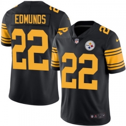 Nike Steelers #22 Terrell Edmunds Black Mens Stitched NFL Limited Rush Jersey Nike Steelers #22 Terrell Edmunds Black Mens Stitched NFL Limited Rush Jersey