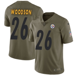Nike Steelers #26 Rod Woodson Olive Mens Stitched NFL Limited 2017 Salute to Service Jersey Nike Steelers #26 Rod Woodson Olive Mens Stitched NFL Limited 2017 Salute to Service Jersey