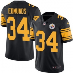 Nike Steelers #34 Terrell Edmunds Black Mens Stitched NFL Limited Rush Jersey Nike Steelers #34 Terrell Edmunds Black Mens Stitched NFL Limited Rush Jersey