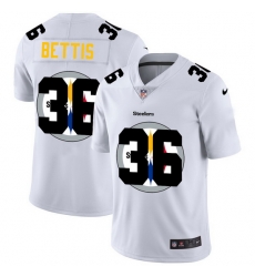 Nike Steelers 36 Jerome Bettis White Shadow Logo Limited Jersey