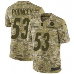 Nike Steelers #53 Maurkice Pouncey Camo Mens Stitched NFL Limited 2018 Salute To Service Jersey Nike Steelers #53 Maurkice Pouncey Camo Mens Stitched NFL Limited 2018 Salute To Service Jersey