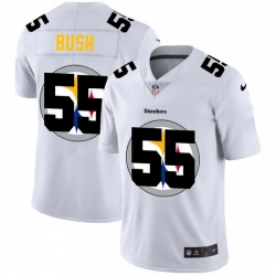 Nike Steelers 55 Devin Bush White Shadow Logo Limited Jersey Nike Steelers 55 Devin Bush White Shadow Logo Limited Jersey