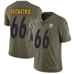 Nike Steelers #66 David DeCastro Olive Mens Stitched NFL Limited 2017 Salute to Service Jersey Nike Steelers #66 David DeCastro Olive Mens Stitched NFL Limited 2017 Salute to Service Jersey