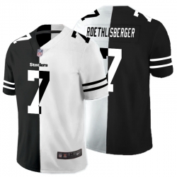 Nike Steelers 7 Ben Roethlisberger Black And White Split Vapor Untouchable Limited Jersey Nike Steelers 7 Ben Roethlisberger Black And White Split Vapor Untouchable Limited Jersey