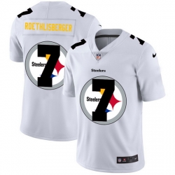 Nike Steelers 7 Ben Roethlisberger White Shadow Logo Limited Jersey Nike Steelers 7 Ben Roethlisberger White Shadow Logo Limited Jersey