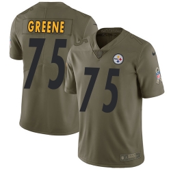 Nike Steelers #75 Joe Greene Olive Mens Stitched NFL Limited 2017 Salute to Service Jersey Nike Steelers #75 Joe Greene Olive Mens Stitched NFL Limited 2017 Salute to Service Jersey