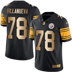 Nike Steelers #78 Alejandro Villanueva Black Mens Stitched NFL Limited Gold Rush Jersey Nike Steelers #78 Alejandro Villanueva Black Mens Stitched NFL Limited Gold Rush Jersey
