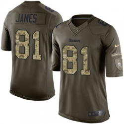 Nike Steelers #81 Jesse James Green Mens Stitched NFL Limited 2015 Salute to Service Jersey Nike Steelers #81 Jesse James Green Mens Stitched NFL Limited 2015 Salute to Service Jersey